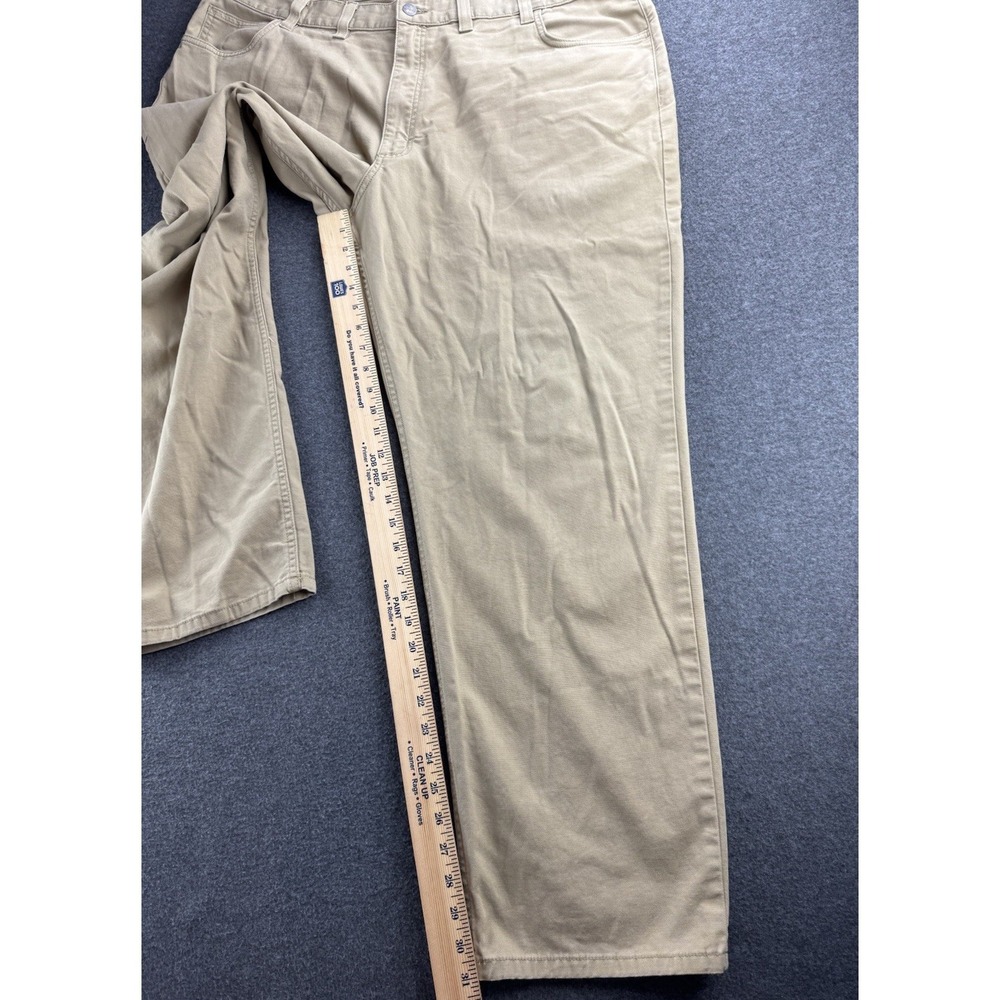 Carhartt Rugged Flex Relaxed Fit Canvas Work Pants Men's Size 44x31 Tan 5-Pocket - Picture 11 of 16
